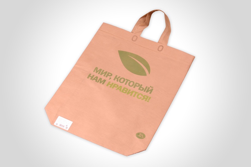 Сумка из спанбонда с рисунком спайка для магазина